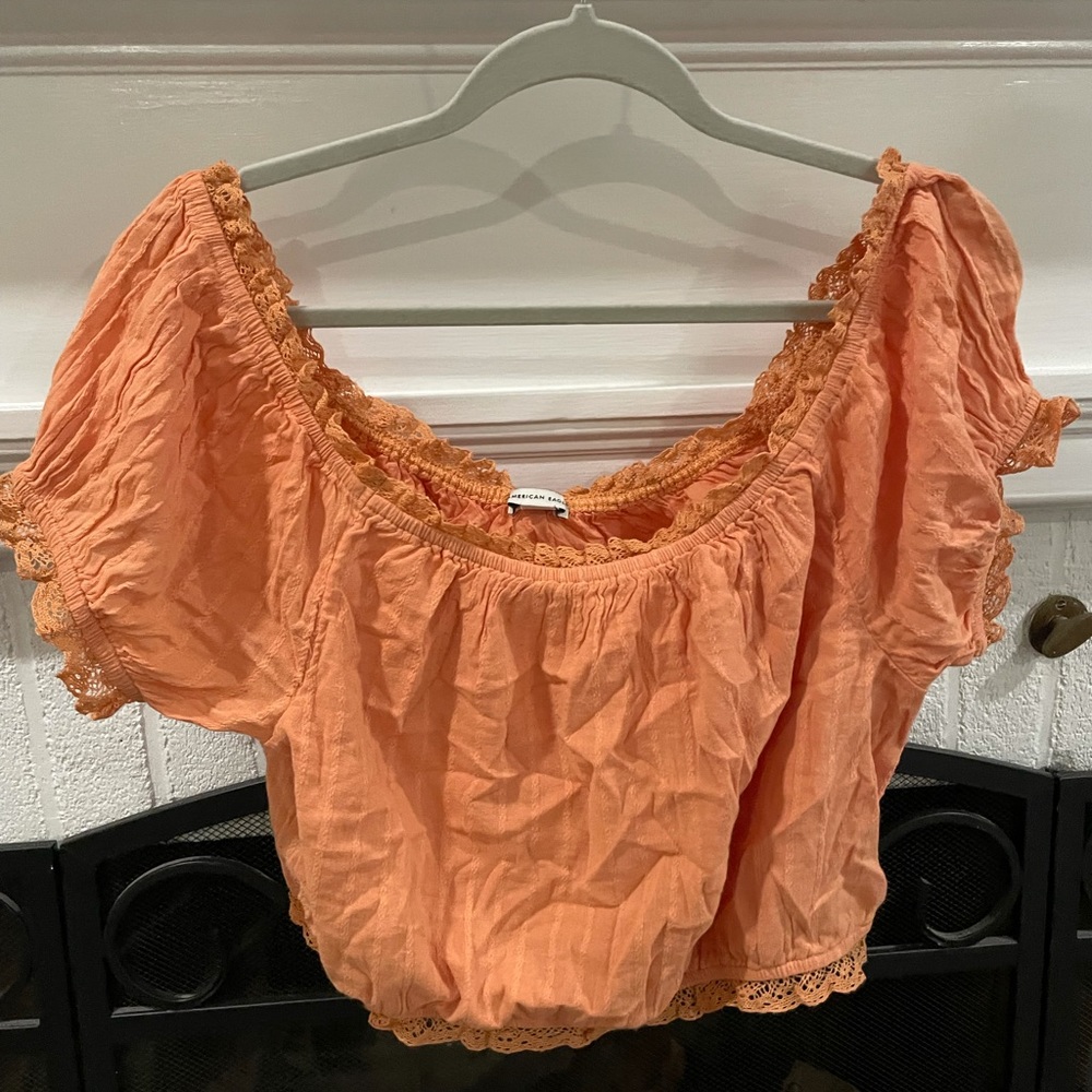 American Eagle off the shoulder crop top